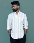 Essential Linen Ivory Stripe