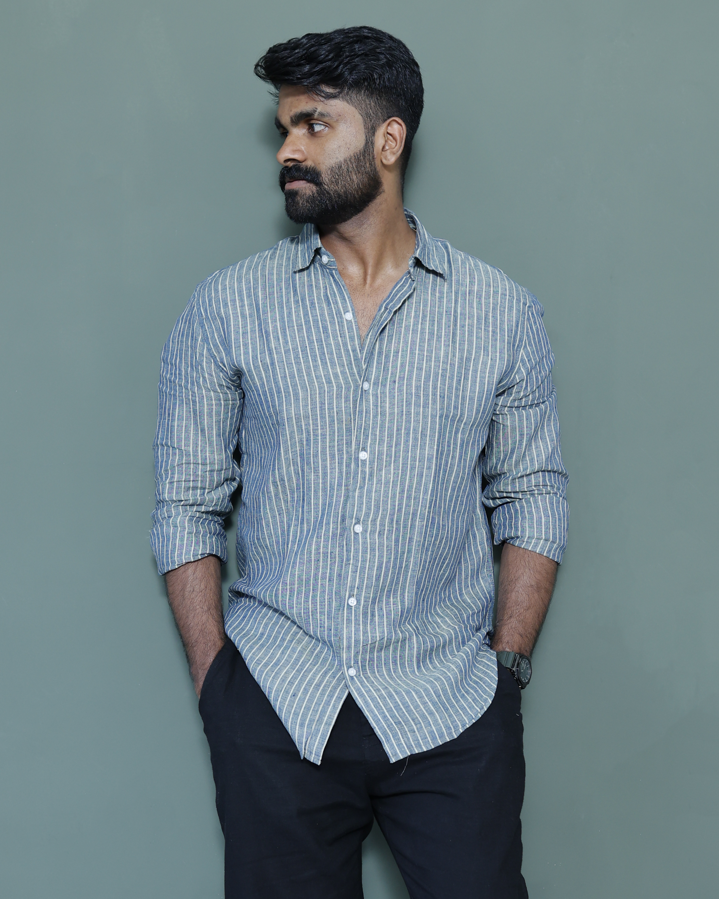 Signature Linen  Stripe Harbor