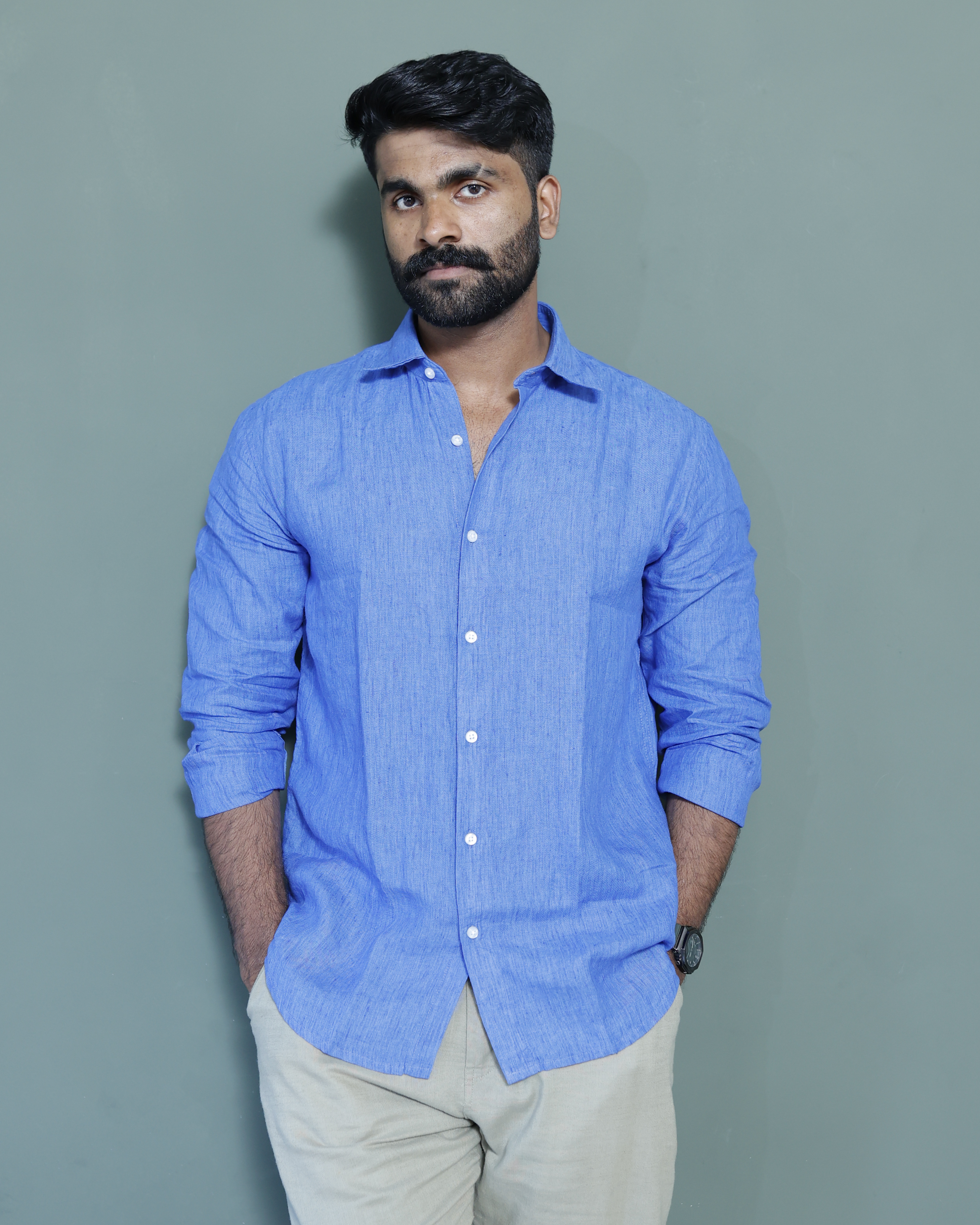Signature Linen Azure Blue