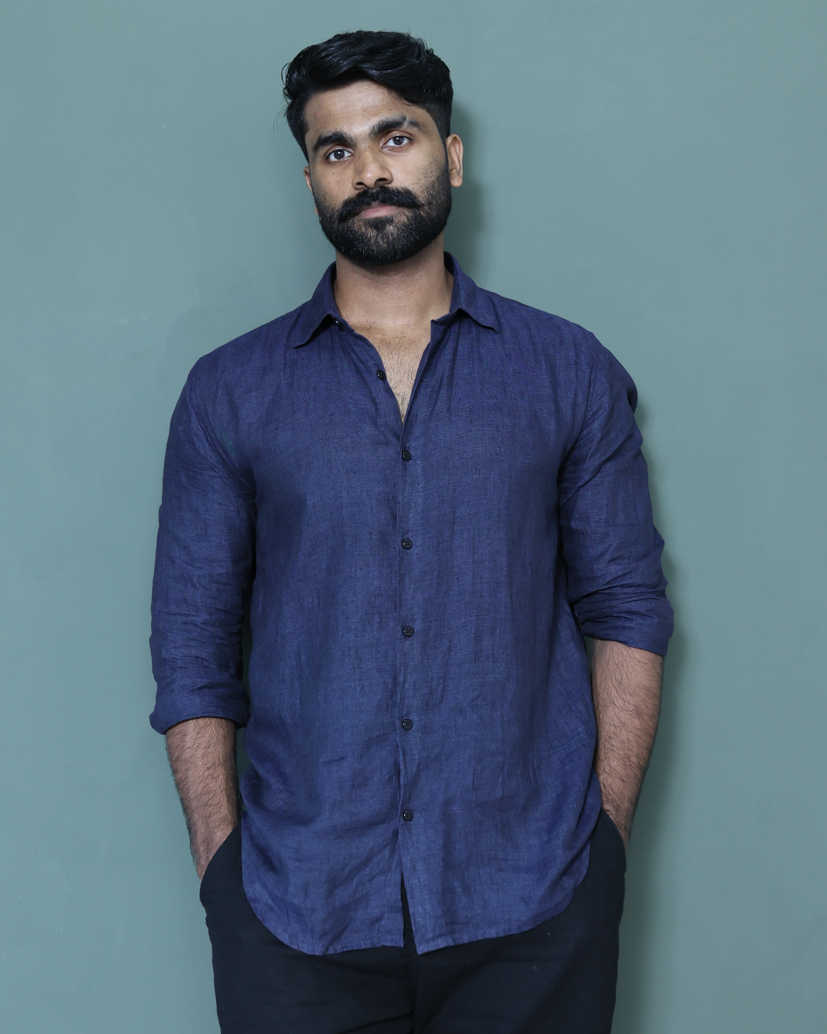 Signature Linen Indigo Blue