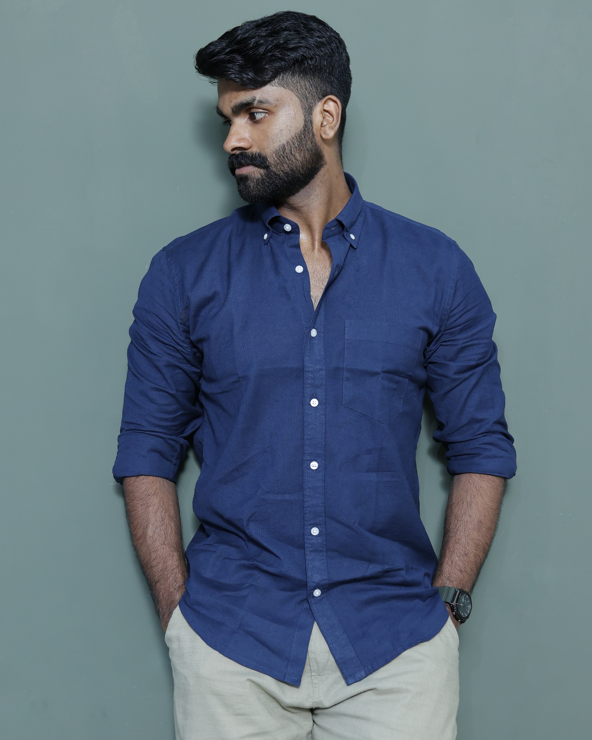 Essential Linen Midnight Navy