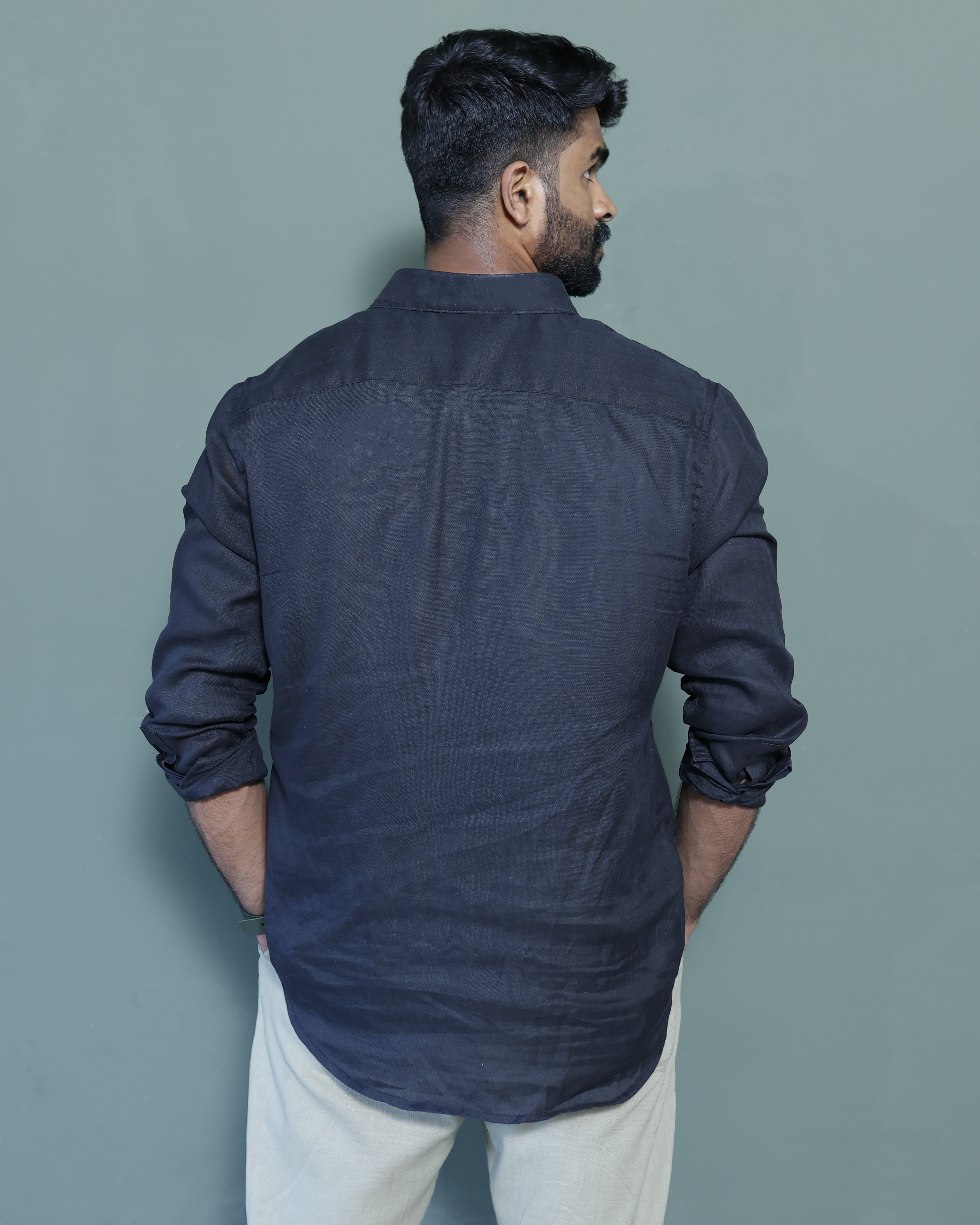 Signature Linen Midnight Black