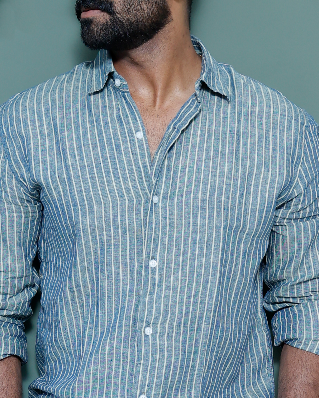 Signature Linen  Stripe Harbor