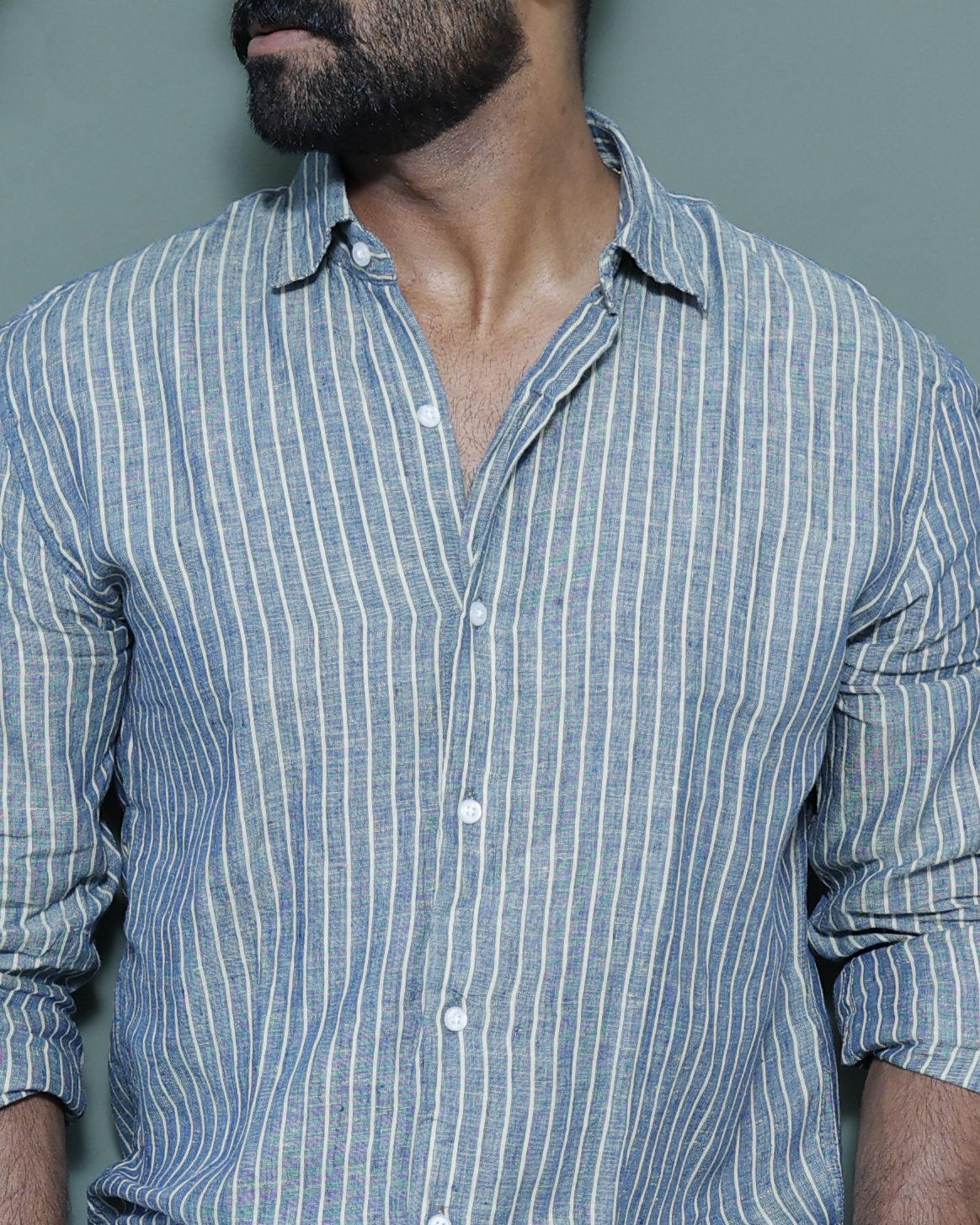 Signature Linen  Stripe Harbor